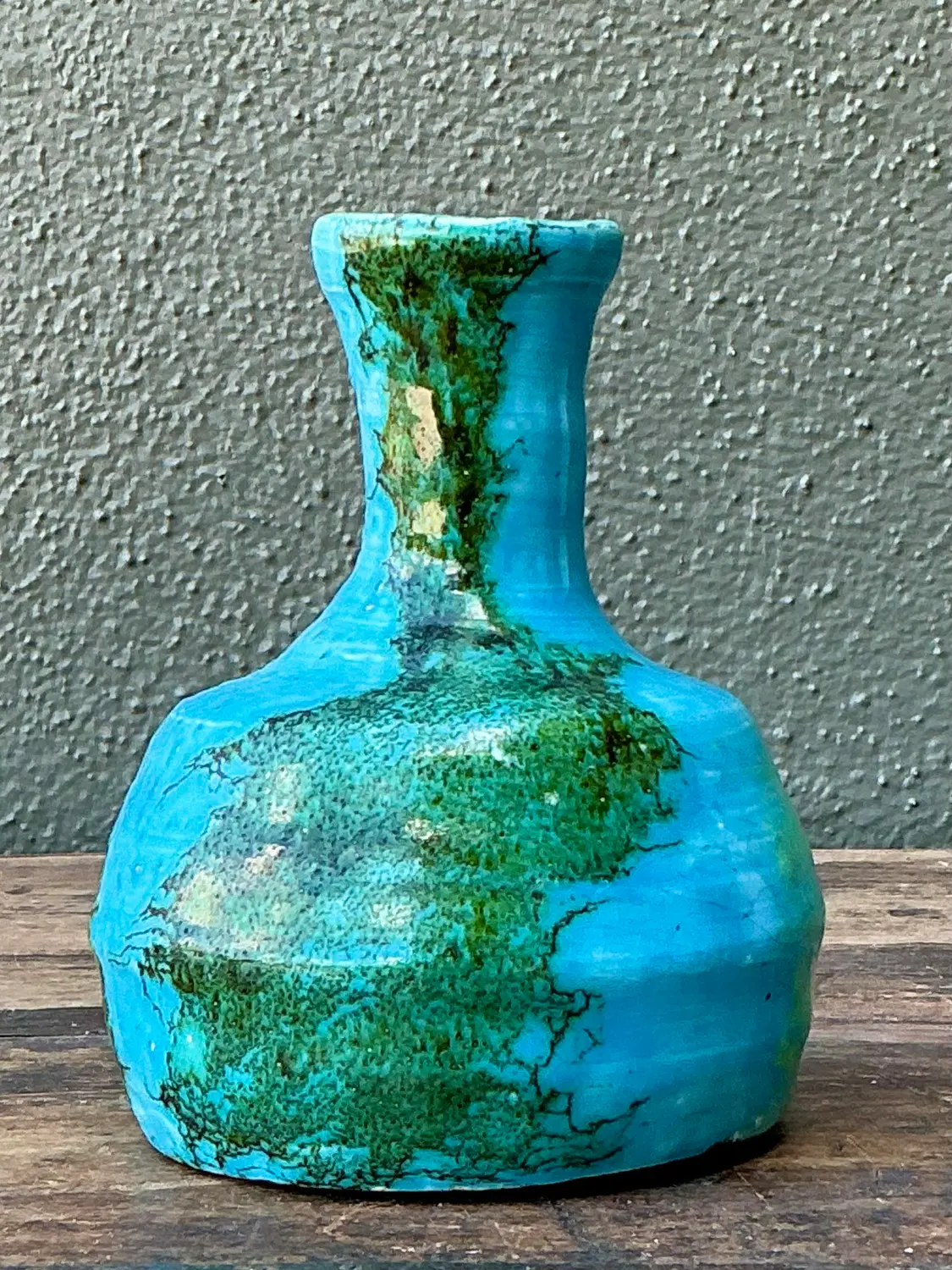 Vintage Original Studio Pottery Vase - Back view