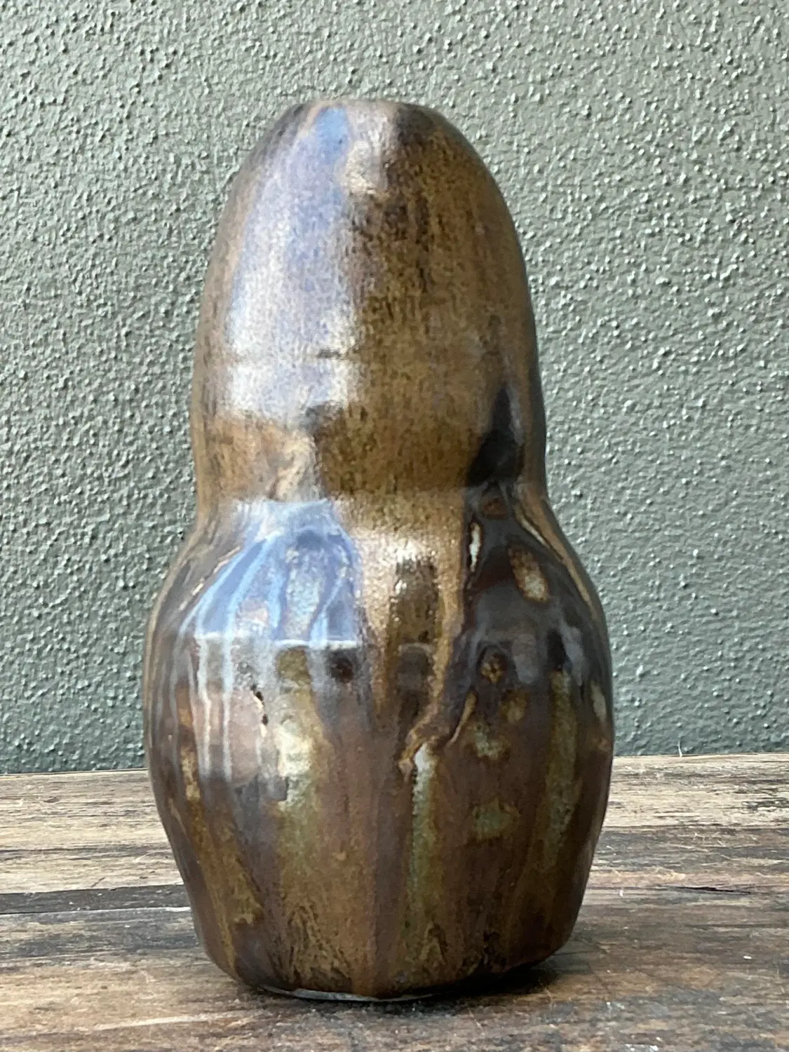Vintage Original Studio Pottery Vase - Side view