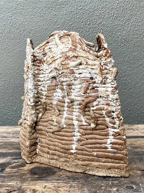 Vintage Original Studio Pottery Vase - Side view