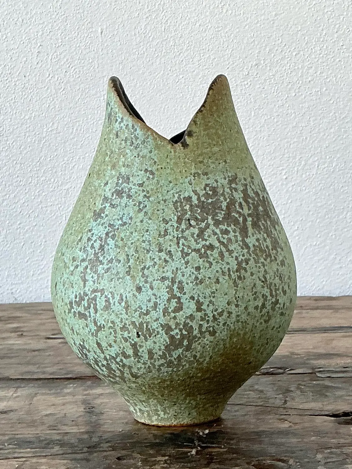 Vintage Original Studio Pottery Vase - Back view