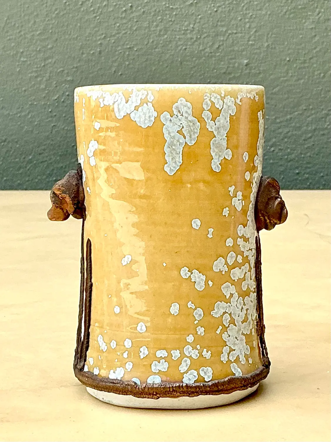 Vintage Original Studio Pottery Vase - Detail view