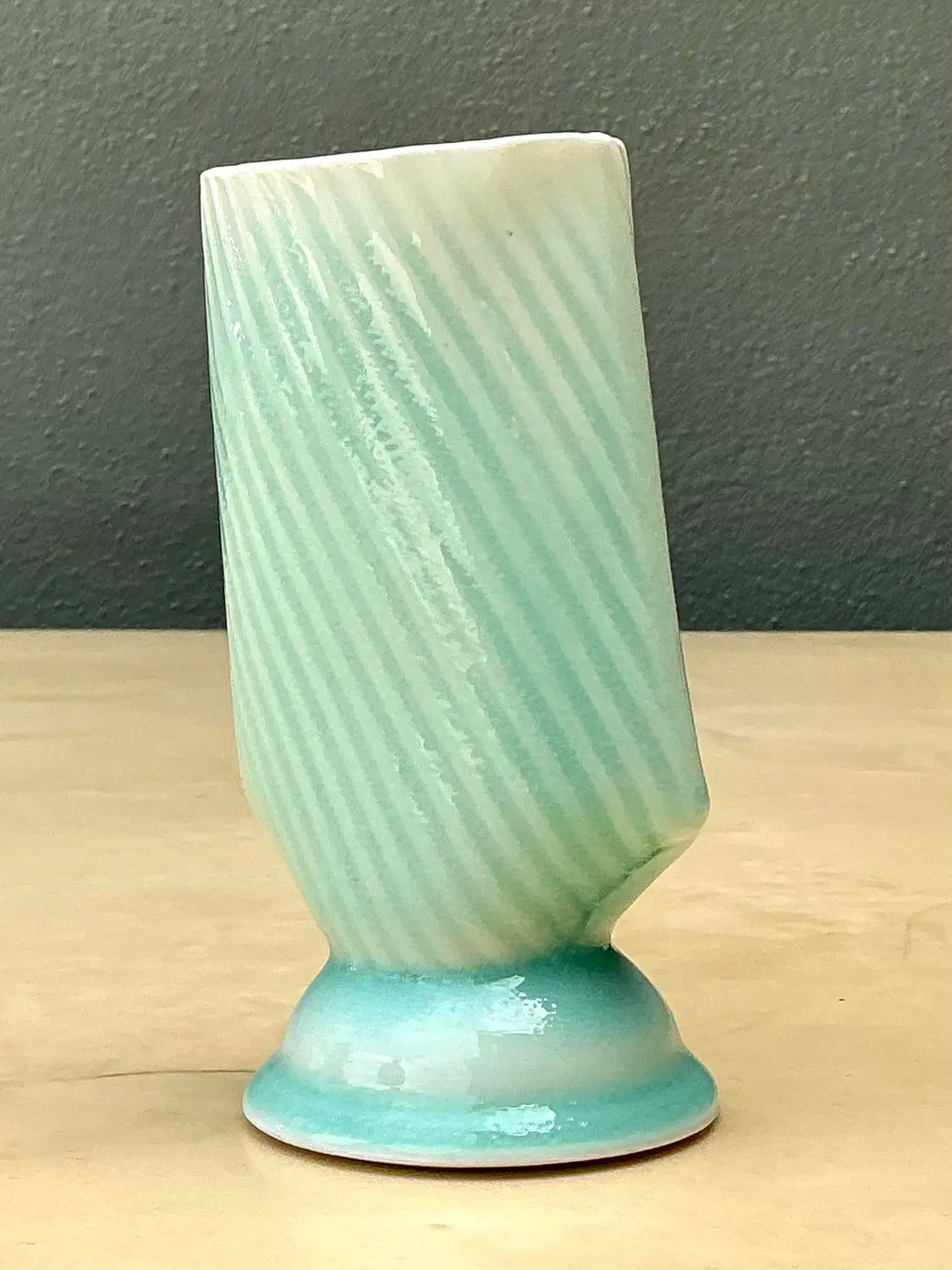 Vintage Original Studio Pottery Vase - Back view