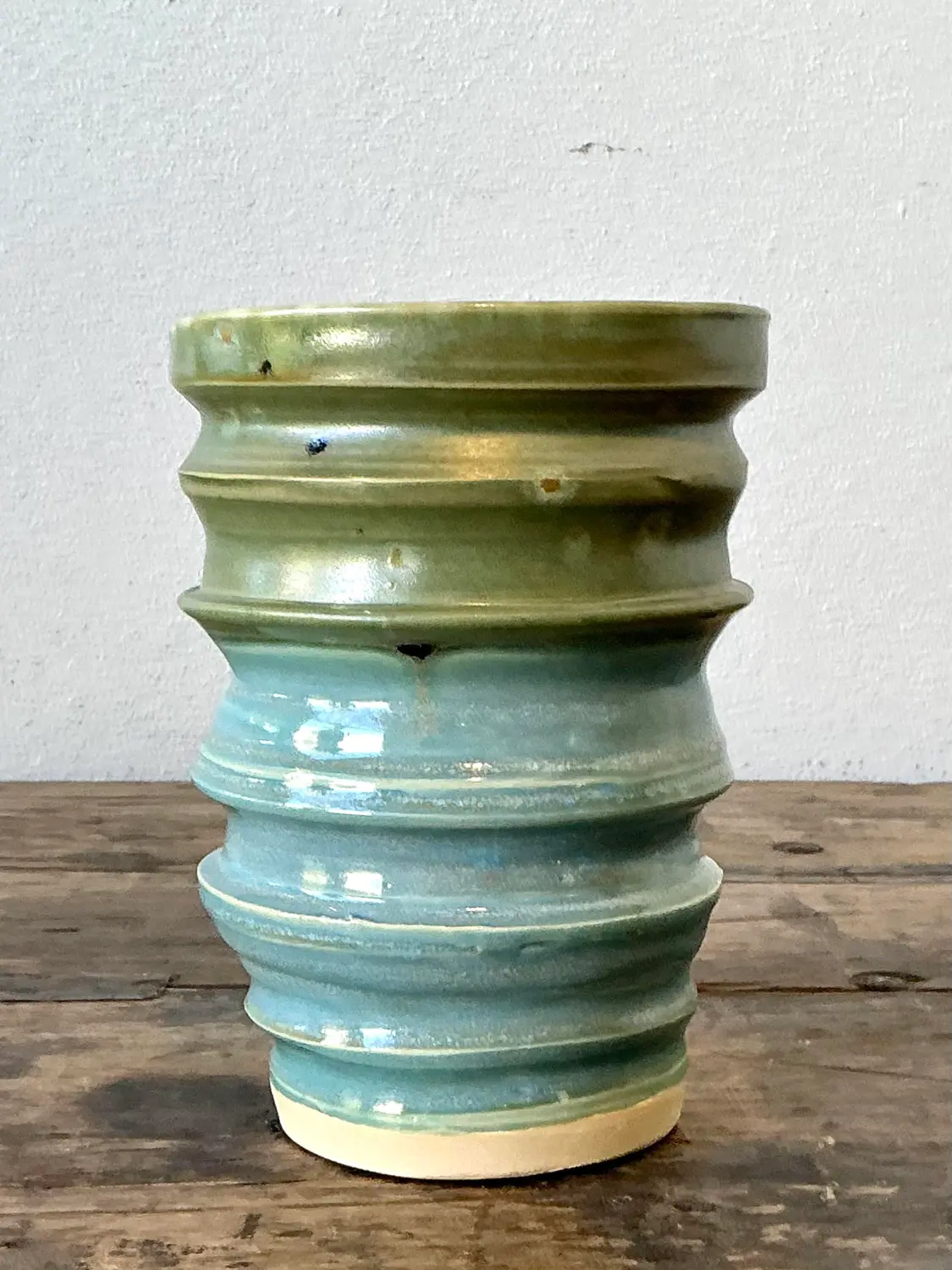 Vintage Original Studio Pottery Vase - Side view