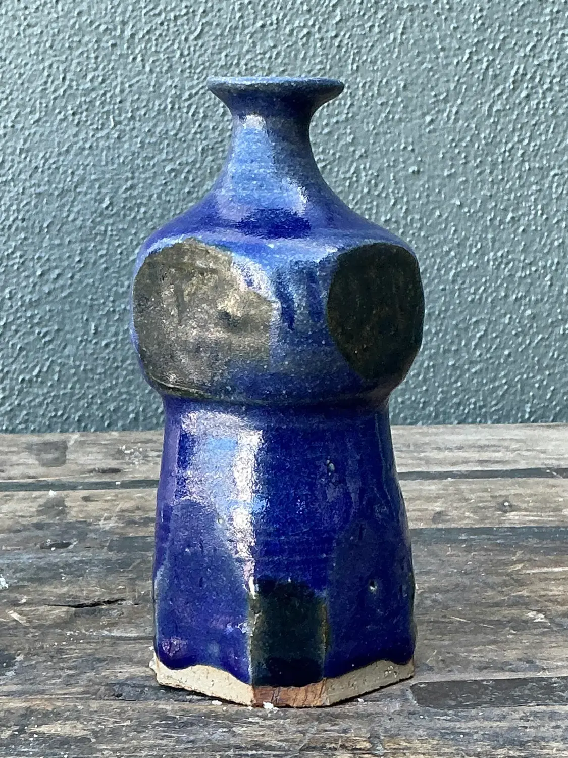 Vintage Original Studio Pottery Vase - Top view