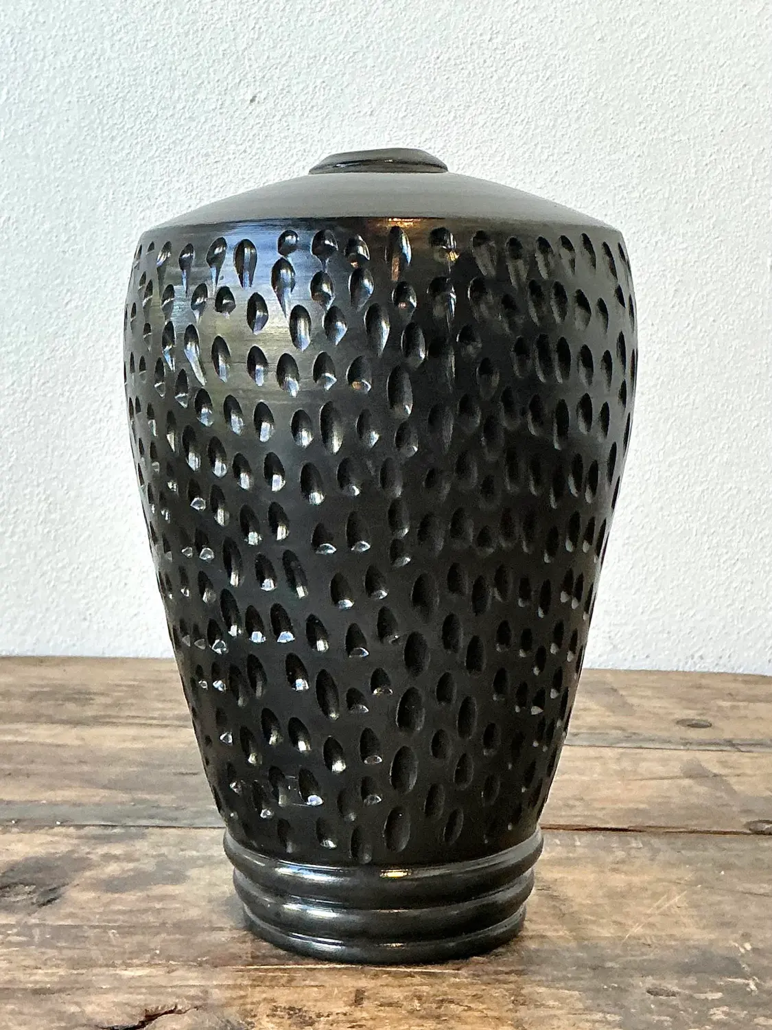 Vintage Original Studio Pottery Vase - Back view