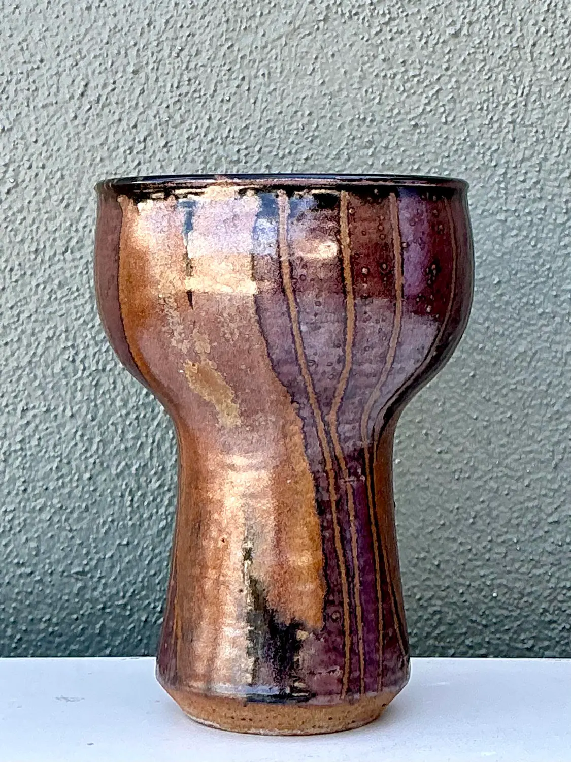 Vintage Original Studio Pottery Vase - Detail view