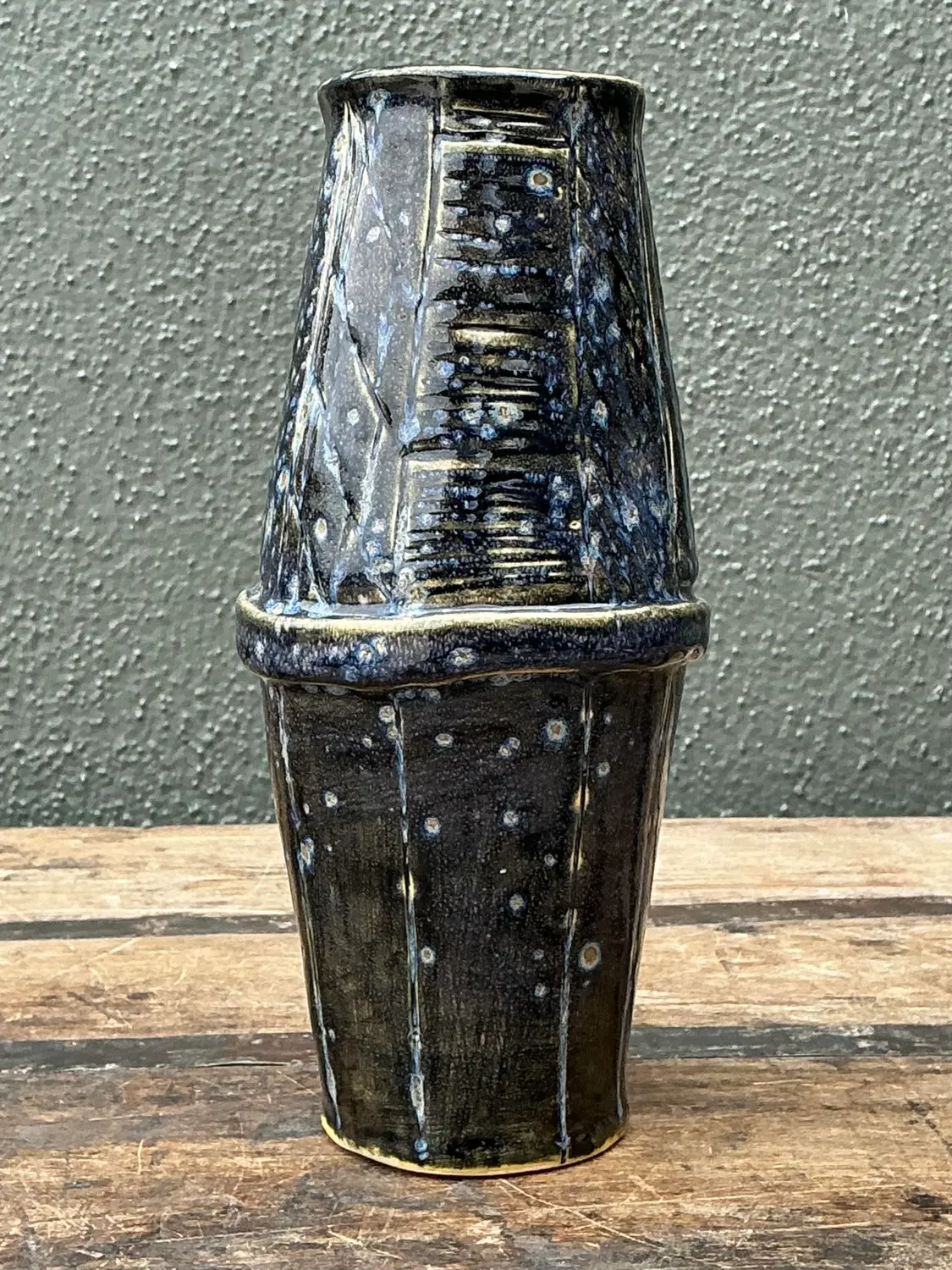 Vintage Original Studio Pottery Vase - Detail view