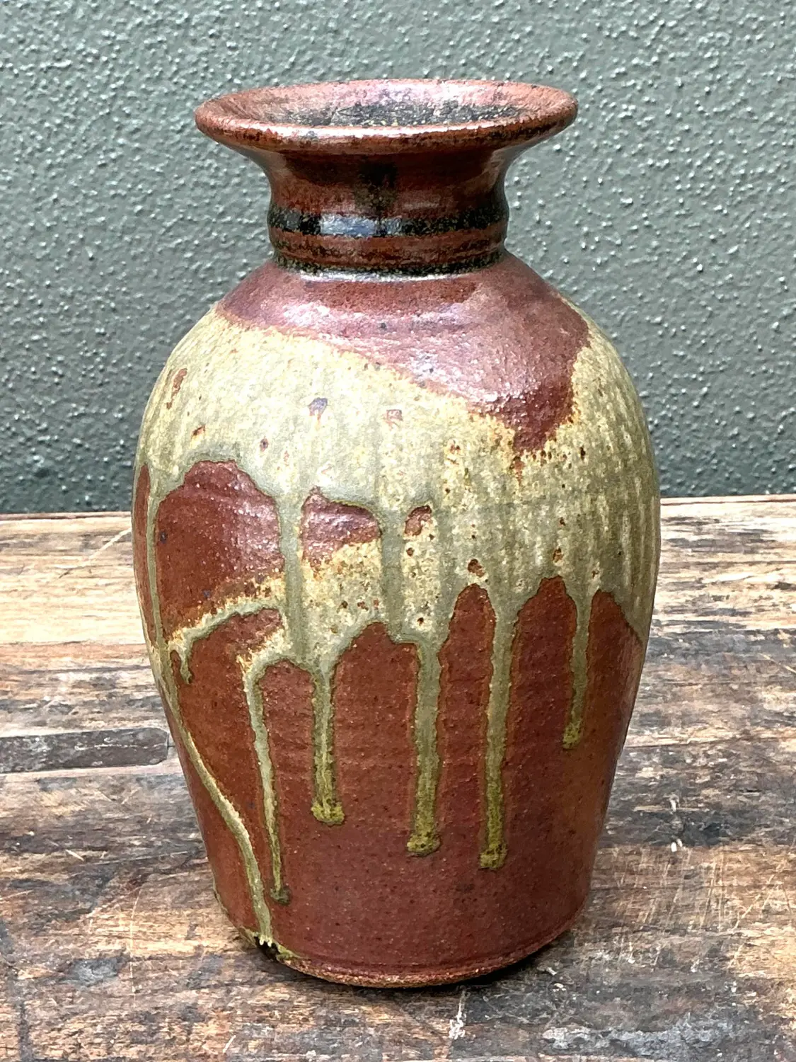 Vintage Original Studio Pottery Vase - Side view