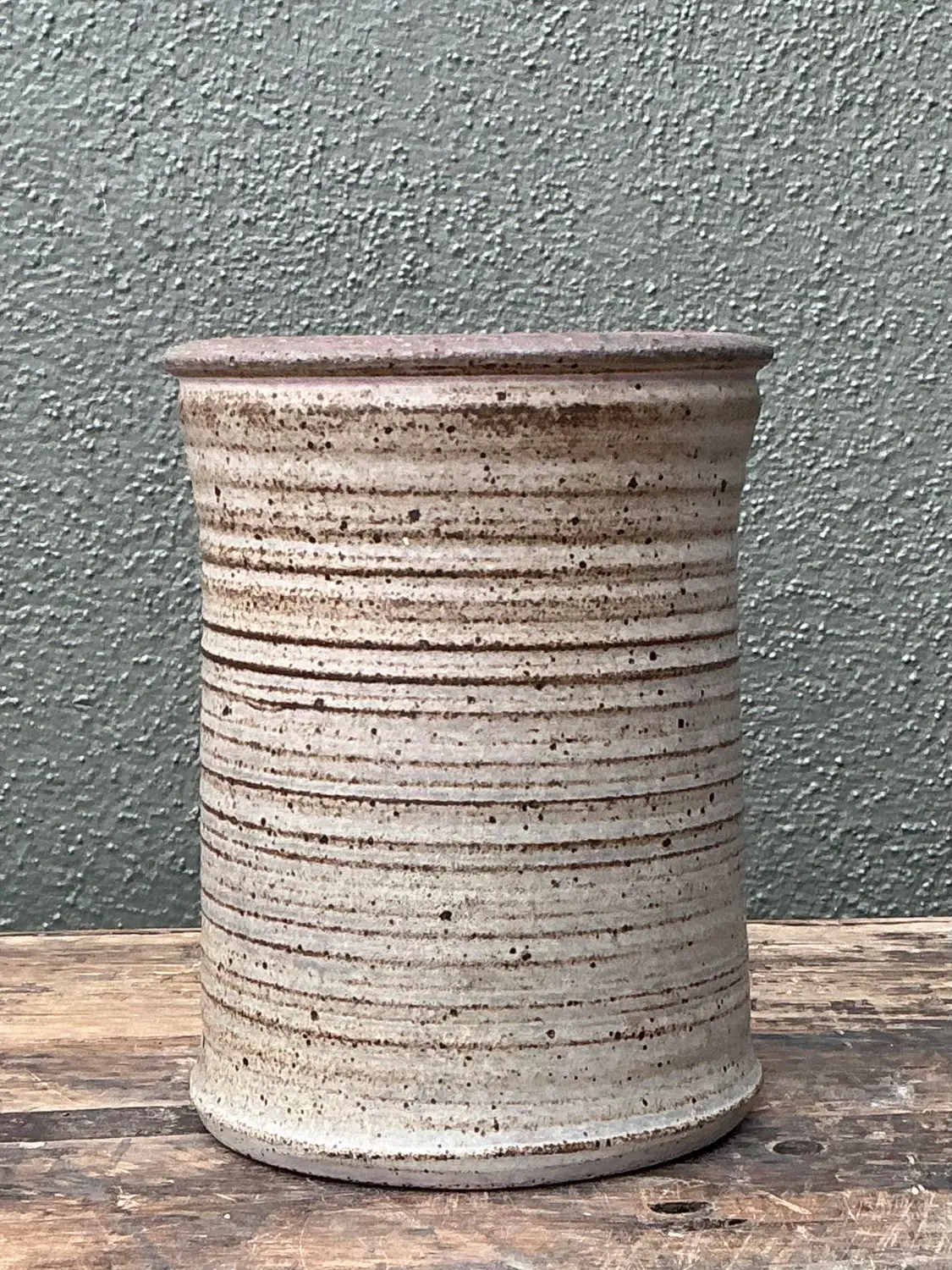 Vintage Original Studio Pottery Vase - Back view