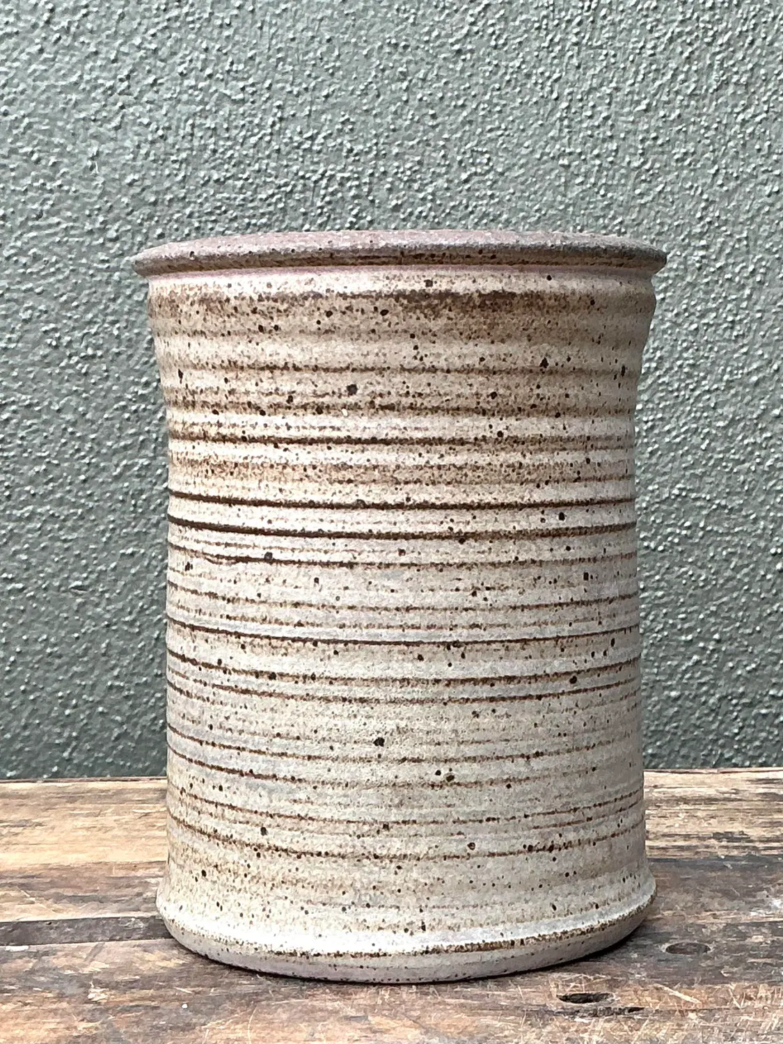 Vintage Original Studio Pottery Vase - Side view