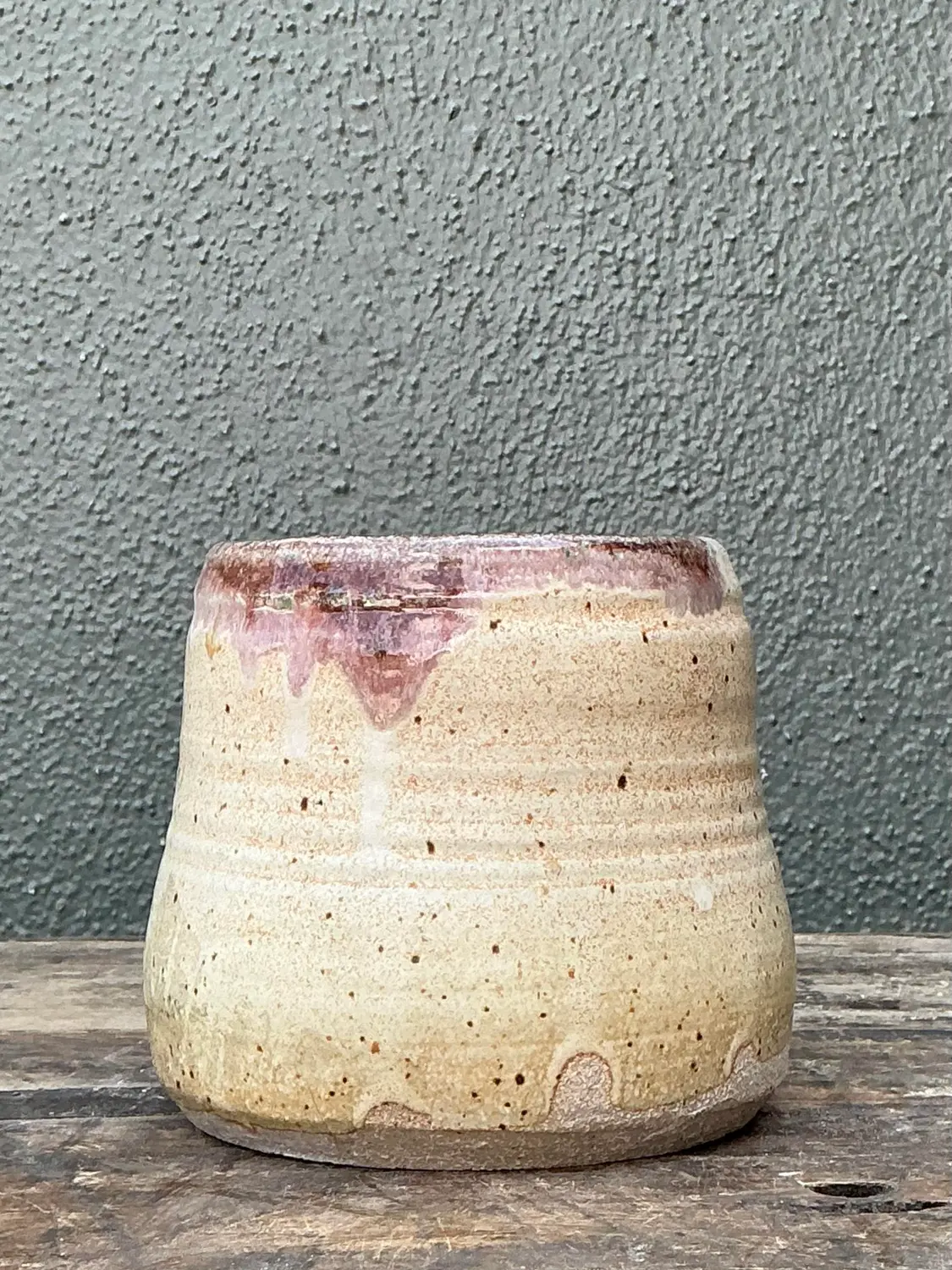 Vintage Original Studio Pottery Vase - Side view
