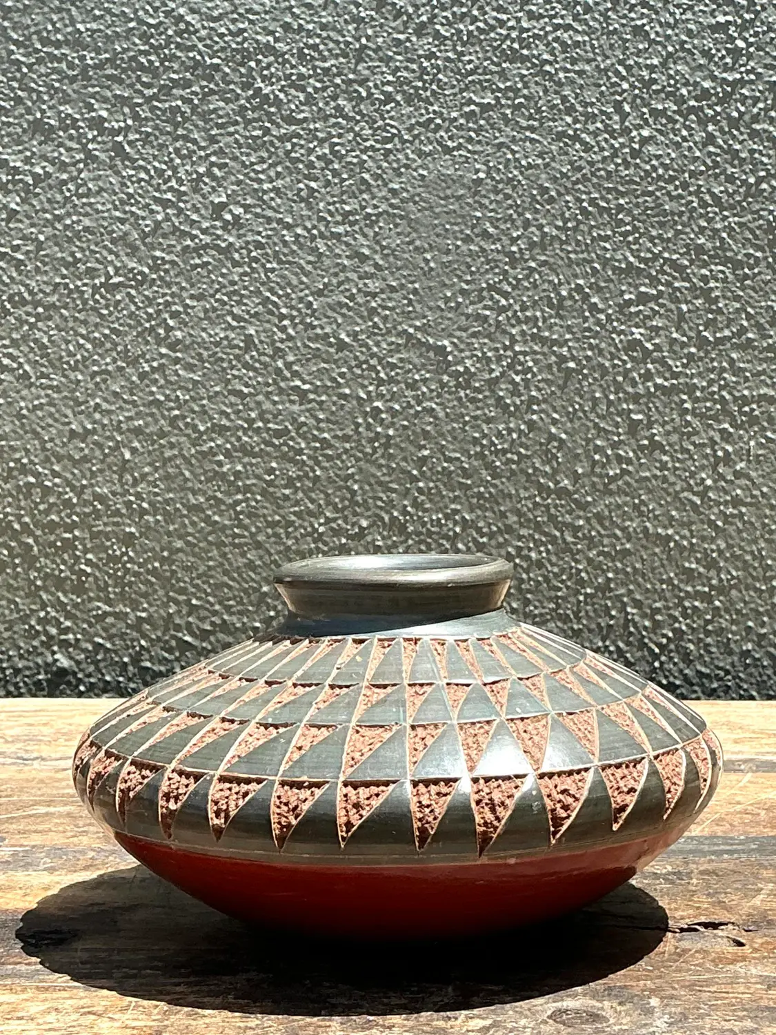 Vintage Original Studio Pottery Vase - Side view