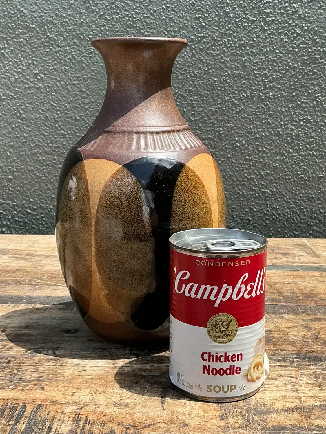 Vintage Original Studio Pottery Vase - Back view