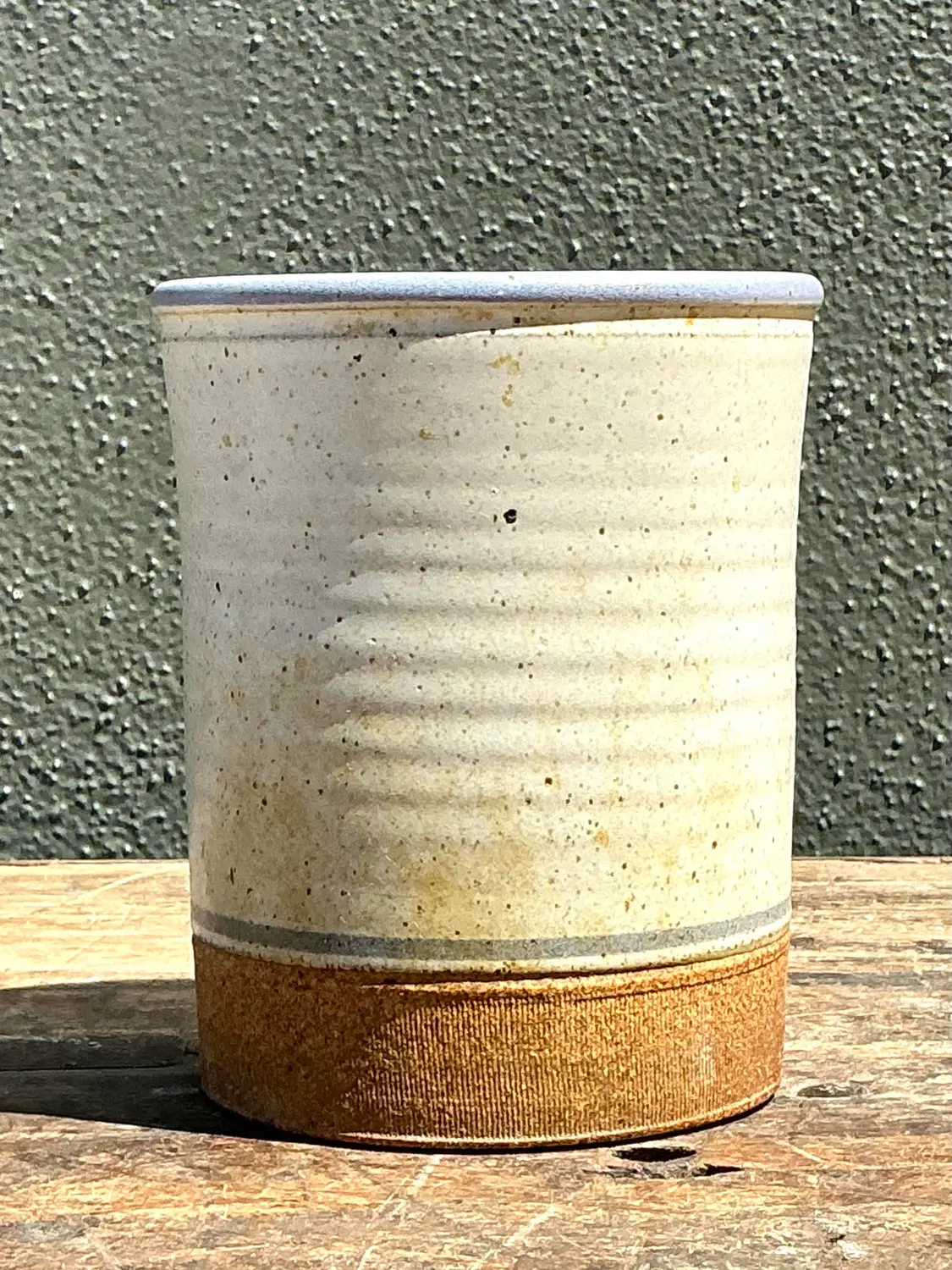 Vintage Original Studio Pottery Vase - Top view