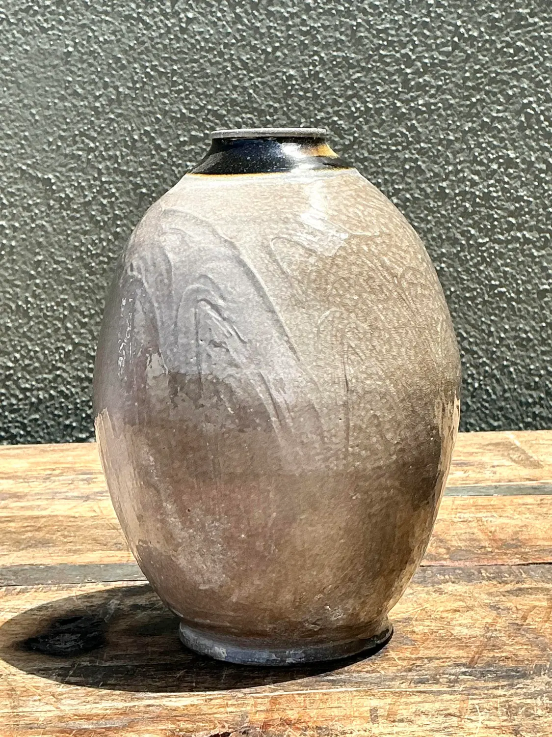 Vintage Original Studio Pottery Vase - Detail view