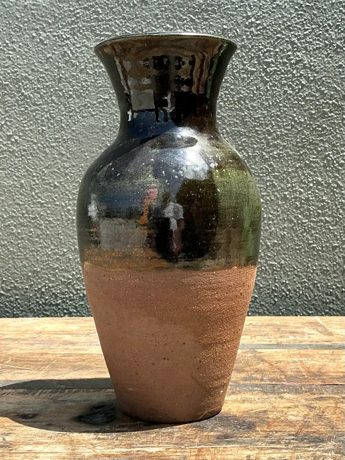 Vintage Original Studio Pottery Vase - Side view