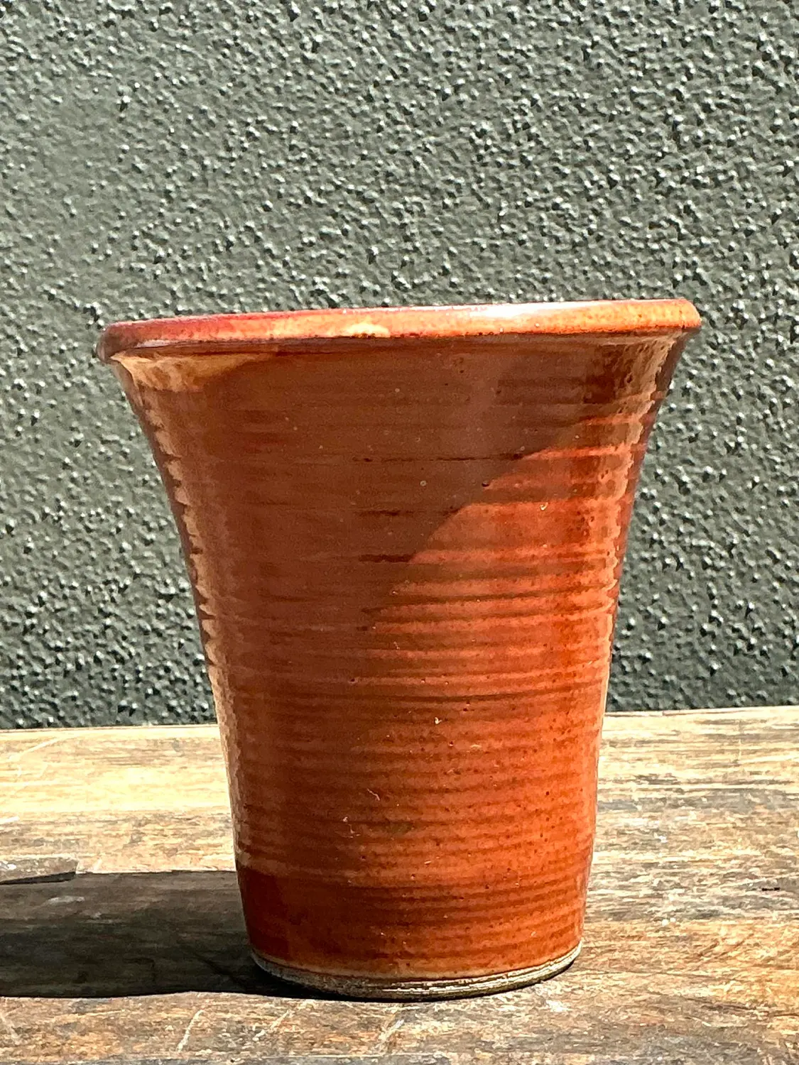 Vintage Original Studio Pottery Vase - Side view
