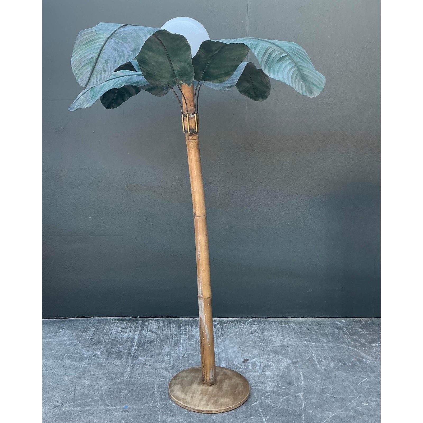 Vintage Palm Tree Floor Lamp - Back view