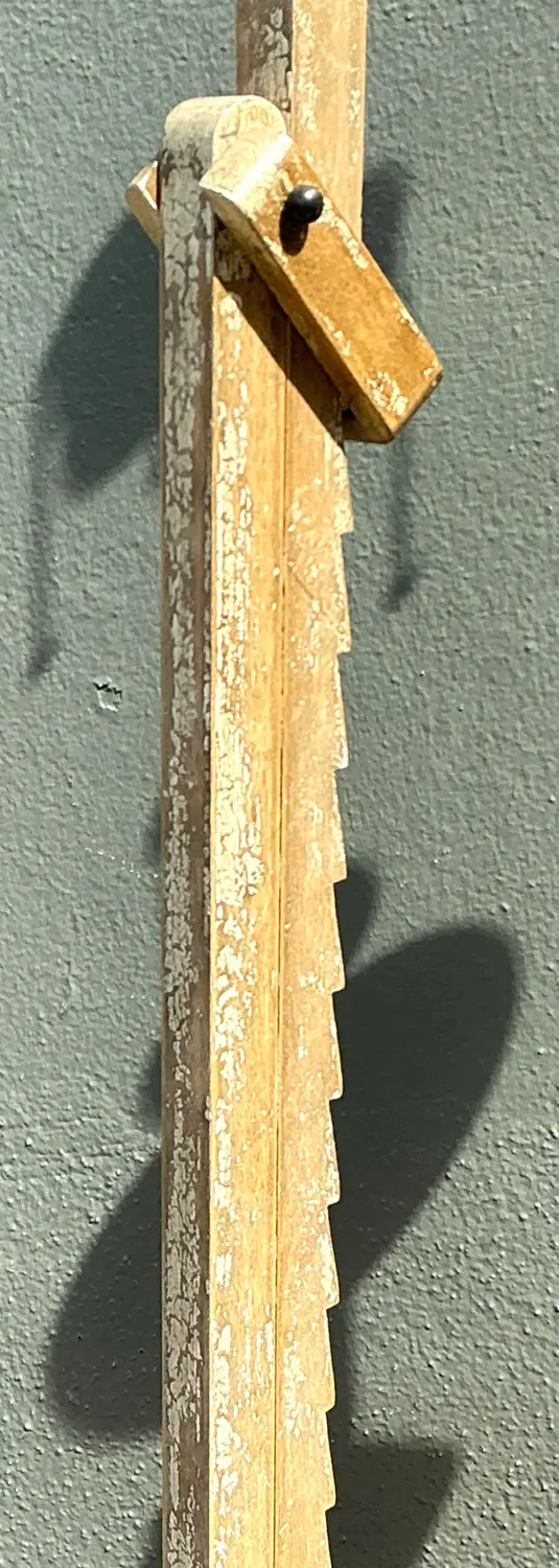 Vintage Patinated Extendable Floor Lamps - A Pair - Back view