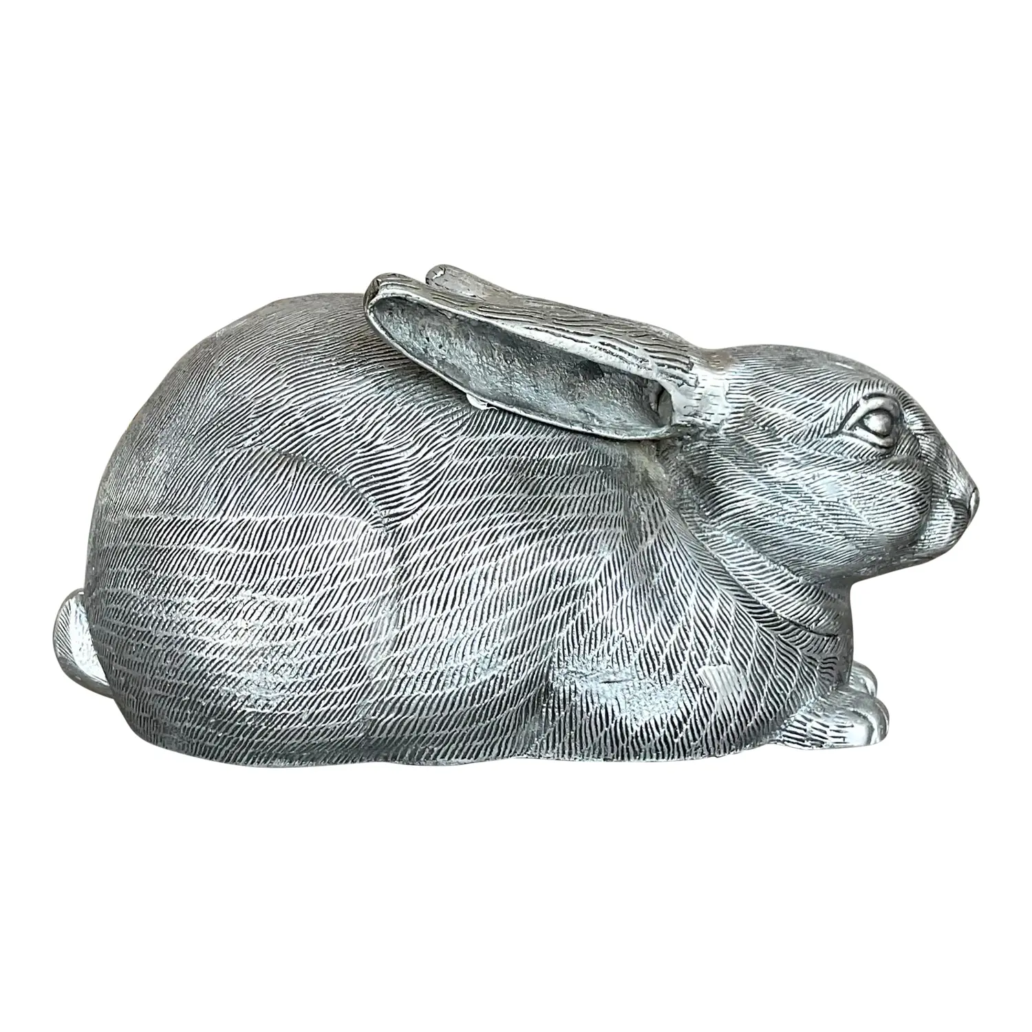 Vintage Patinated Metal Rabbit After Arthur Court