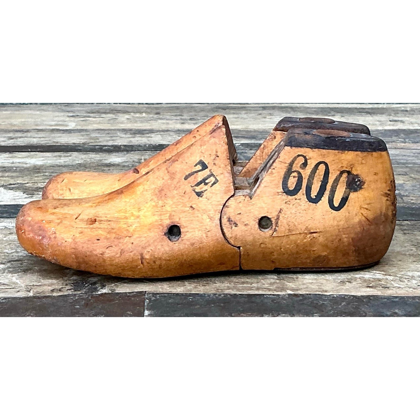 Vintage Patinated Show Lasts - Set of 2 - Top view