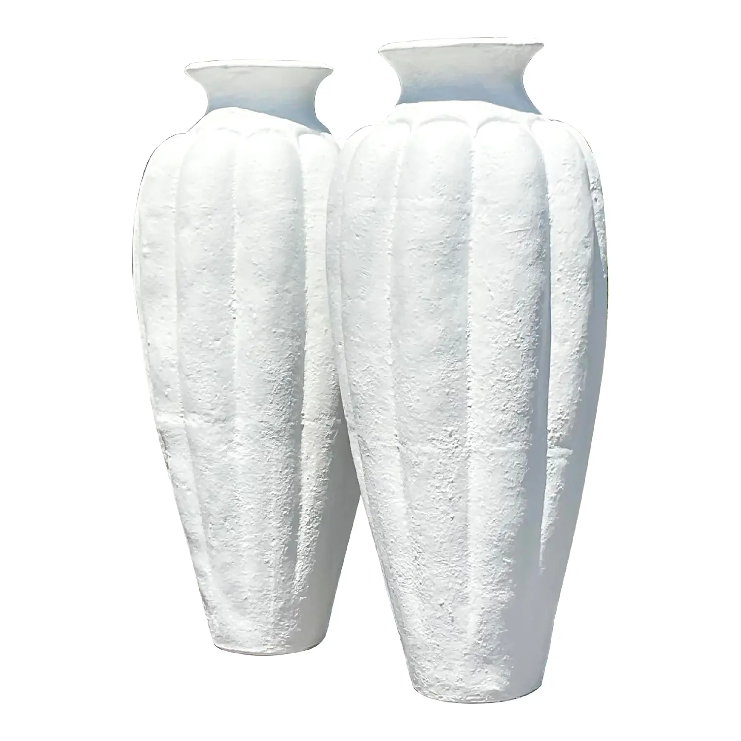 Vintage Plaster Over Terra Cotta Urns - a Pair