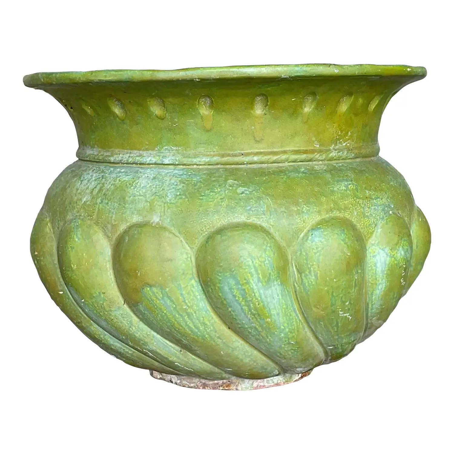 Vintage Pooh Painted Terra Cotta Planter