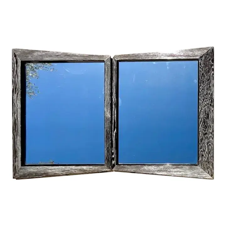 Vintage PostModern Cerused Bow Tie Mirrors - Set of 2