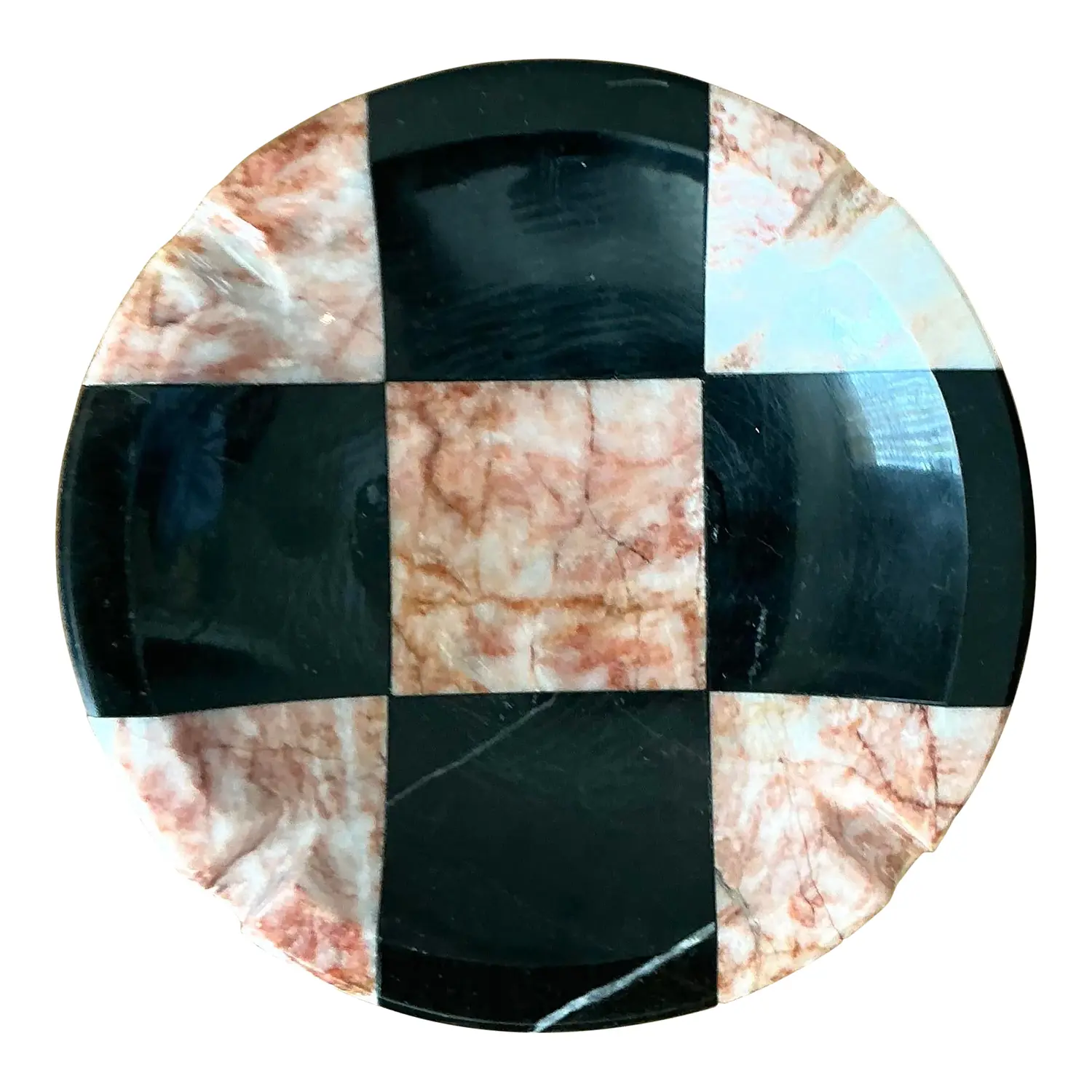 Vintage Postmodern Geometric Stone Ashtray