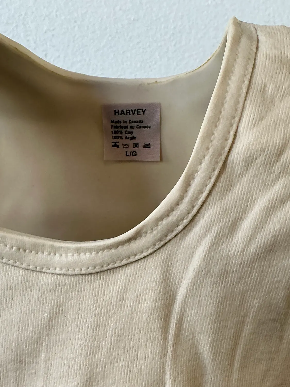 Vintage Postmodern Original Michael Harvey Sculpture of Tank Top - Back view
