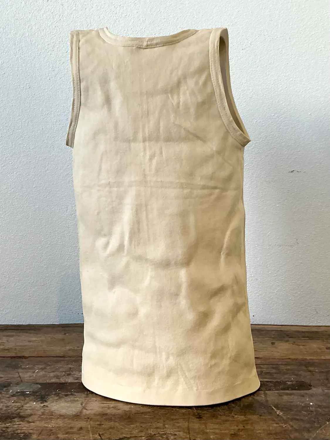 Vintage Postmodern Original Michael Harvey Sculpture of Tank Top - Detail view