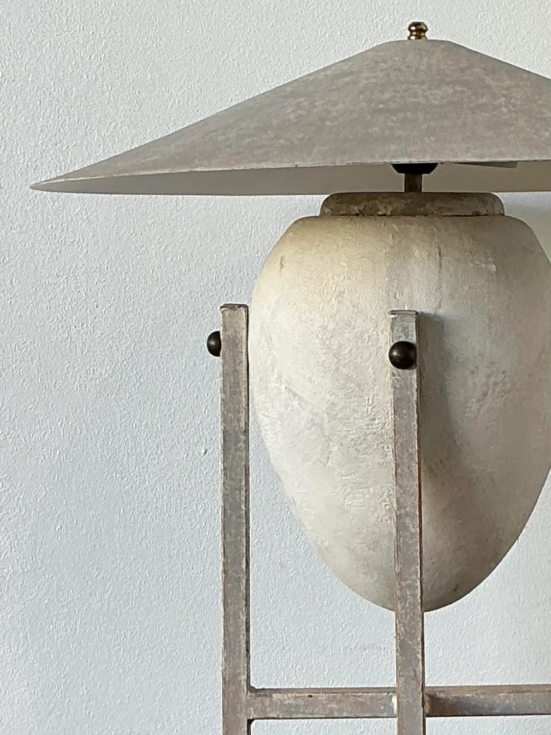 Vintage Postmodern Table Lamp After Max Blumberg - Side view