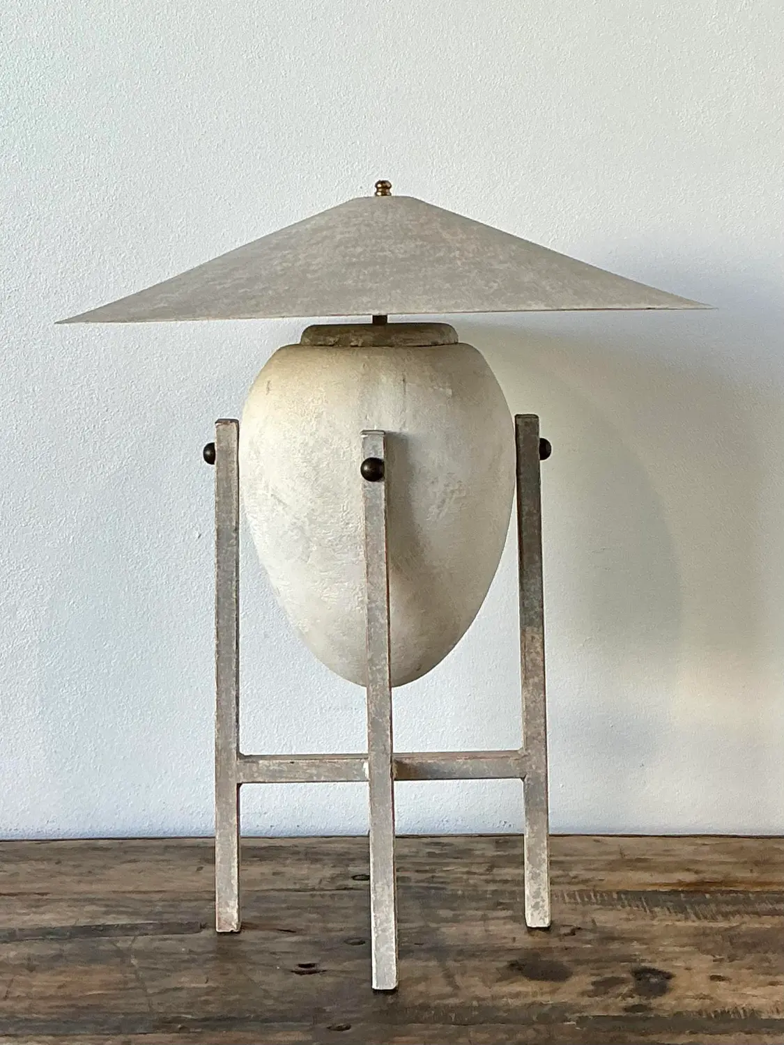 Vintage Postmodern Table Lamp After Max Blumberg - Detail view