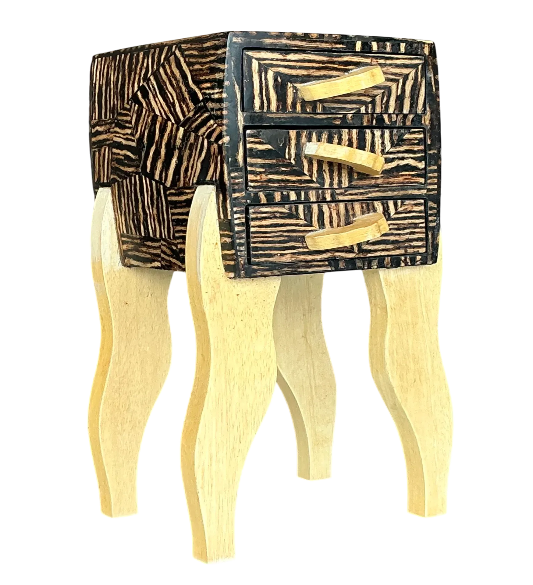 Vintage Postmodern Tabletop Set of Drawers  - Detail view