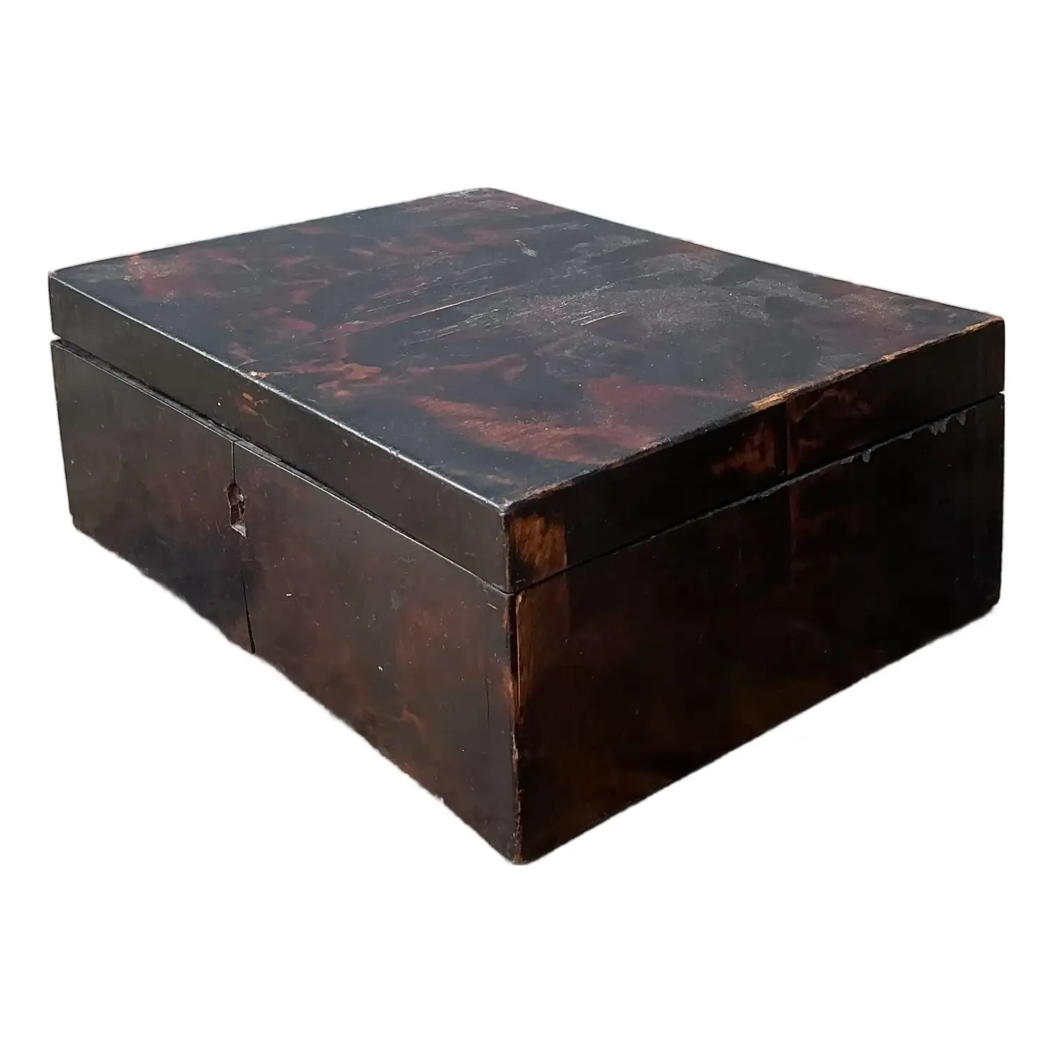 Vintage Primitive Burl Wood Box
