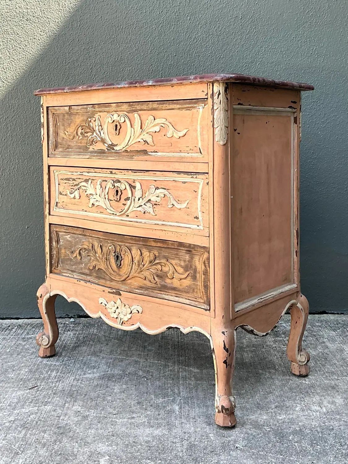 Vintage Primitive Chest of Drawers - Top view