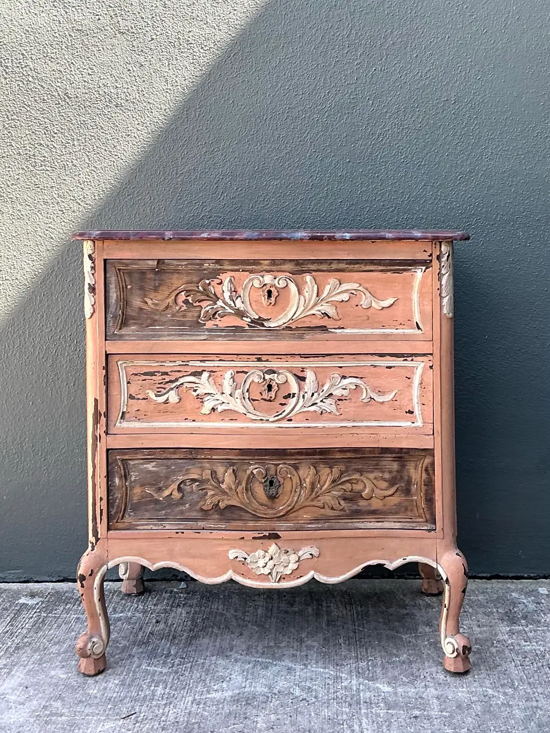 Vintage Primitive Chest of Drawers - Back view