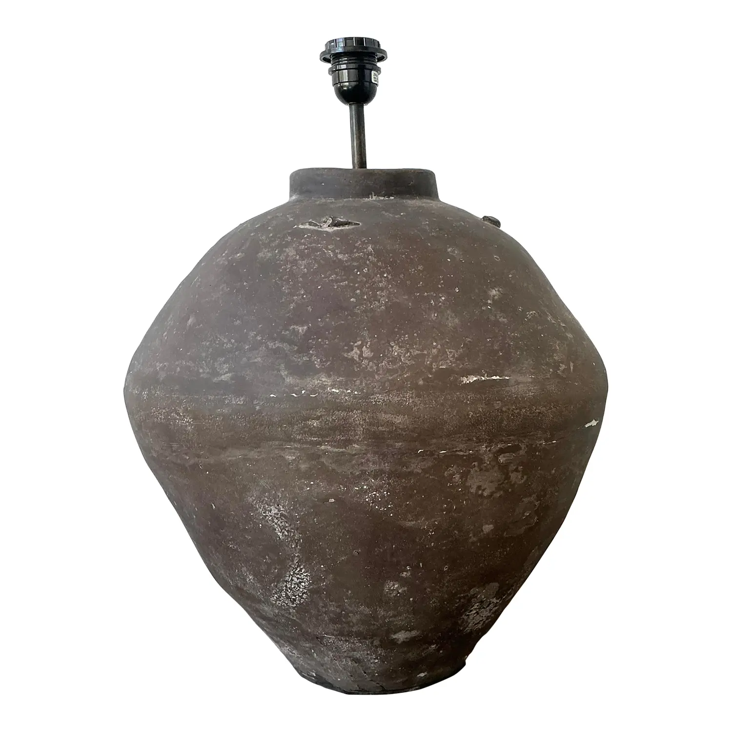 Vintage Primitive Matte Ceramic Lamp