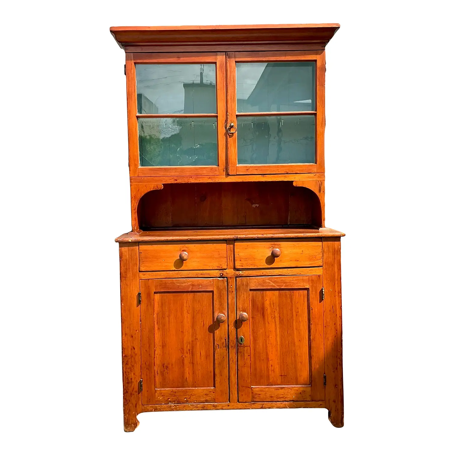 Vintage Primitive Pine Hutch