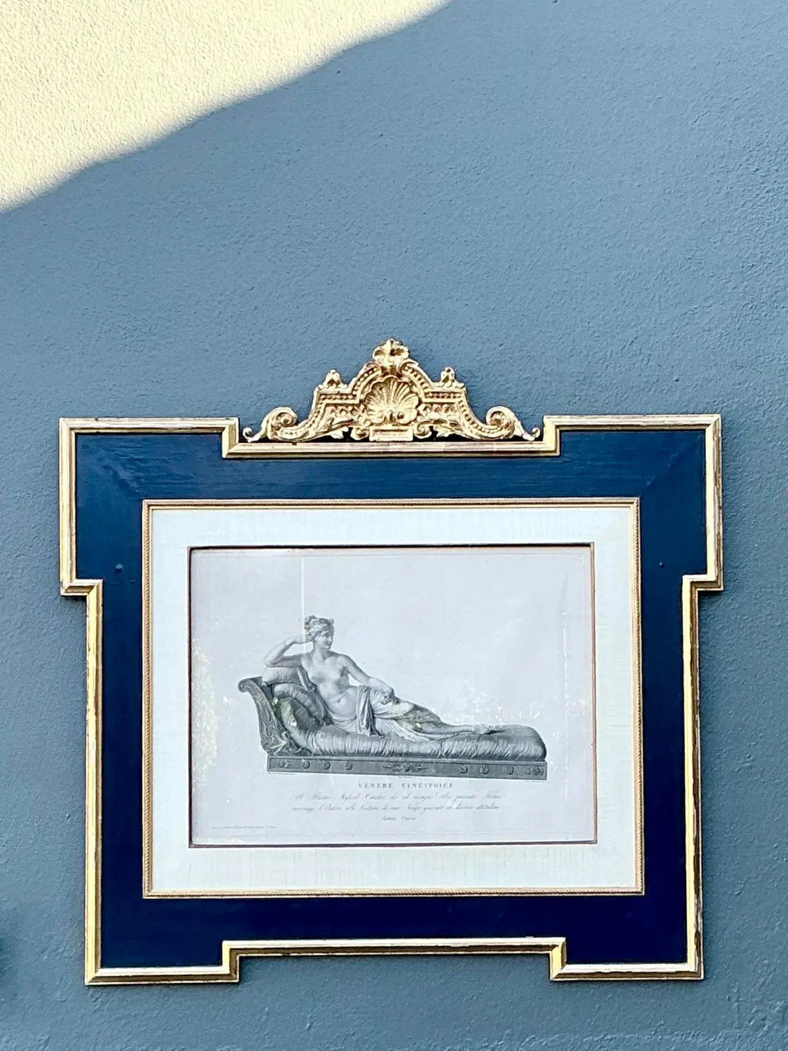 Vintage Print of Pauline Borghese Bonaparte as Venus Victrix - Detail view