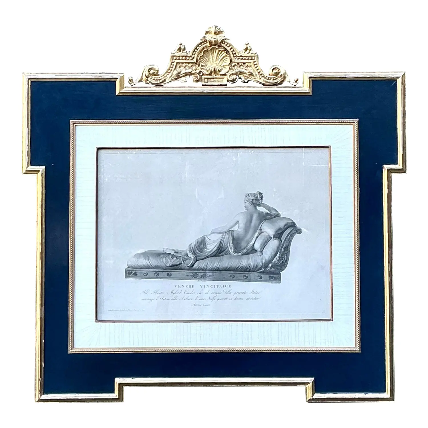 Vintage Print of Pauline Borghese Bonaparte as Venus Victrix