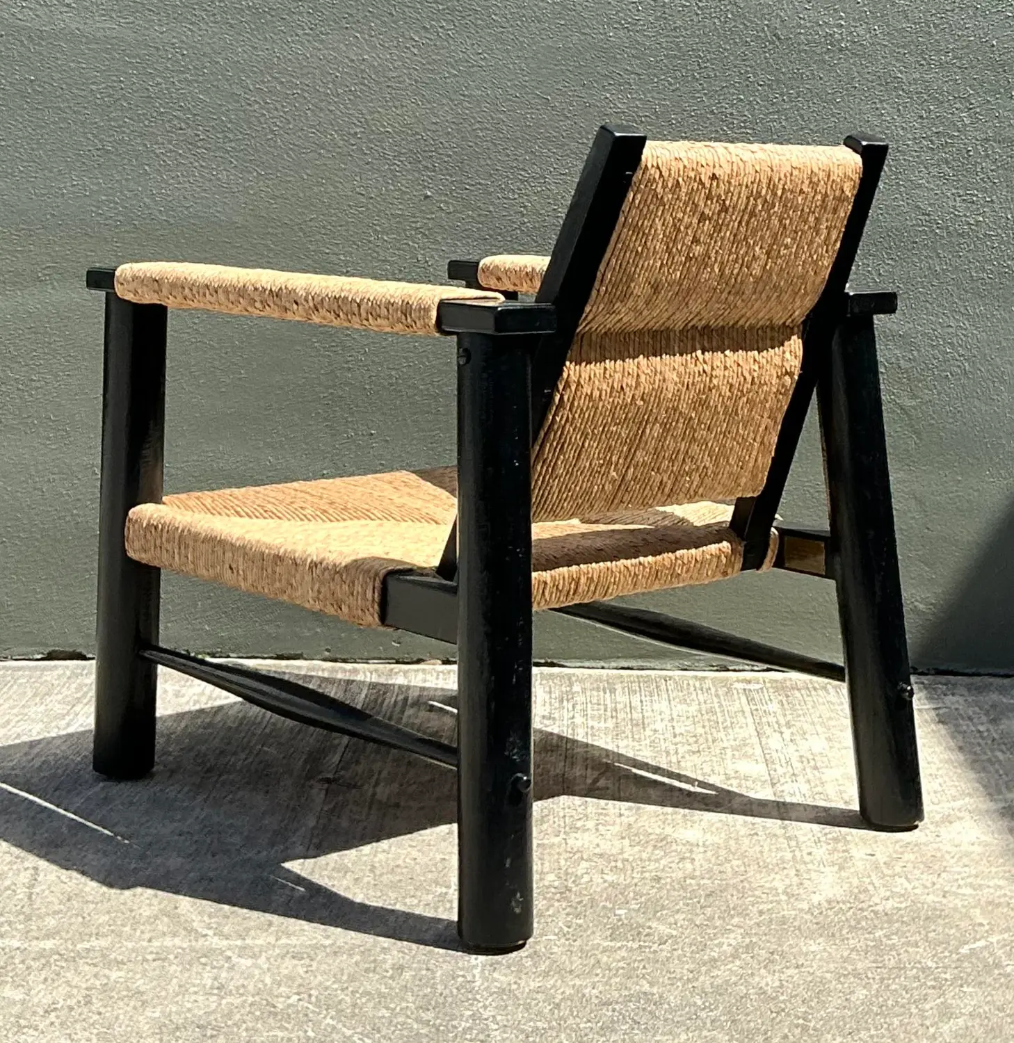Vintage Ralph Lauren Left Bank Safari Chair - Side view