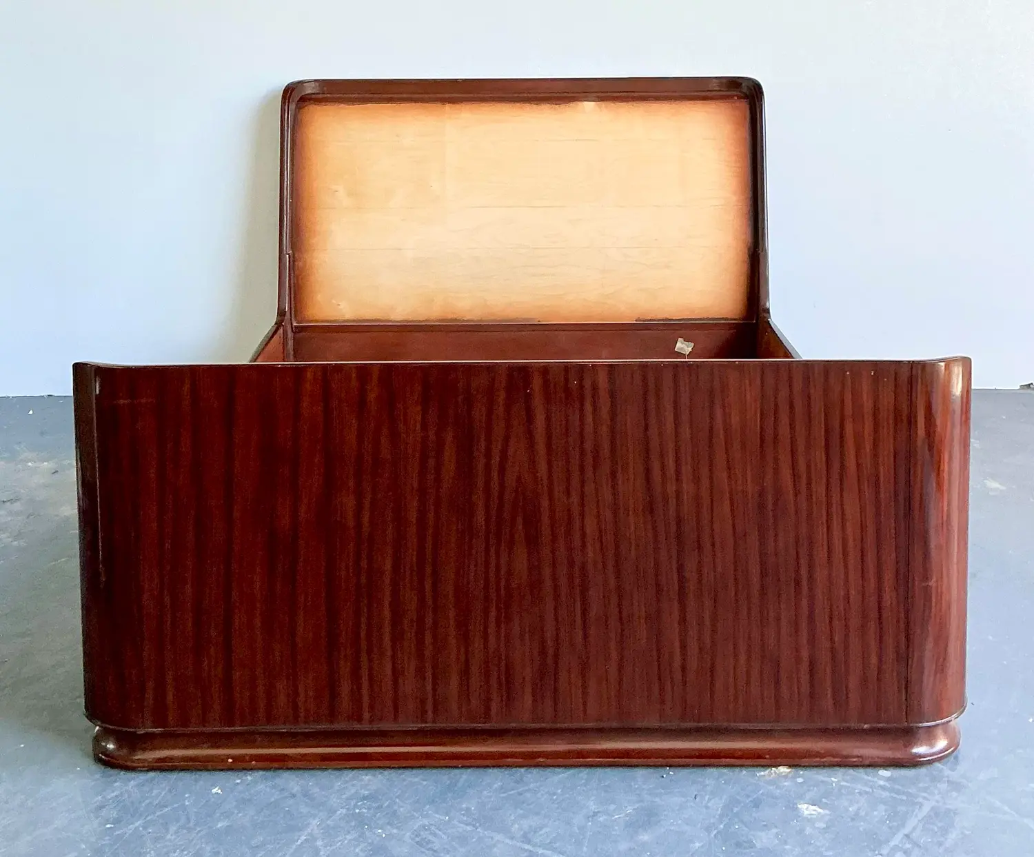 Vintage Ralph Lauren “Metropolis” Queen Sleigh Unfinished Bed - Detail view