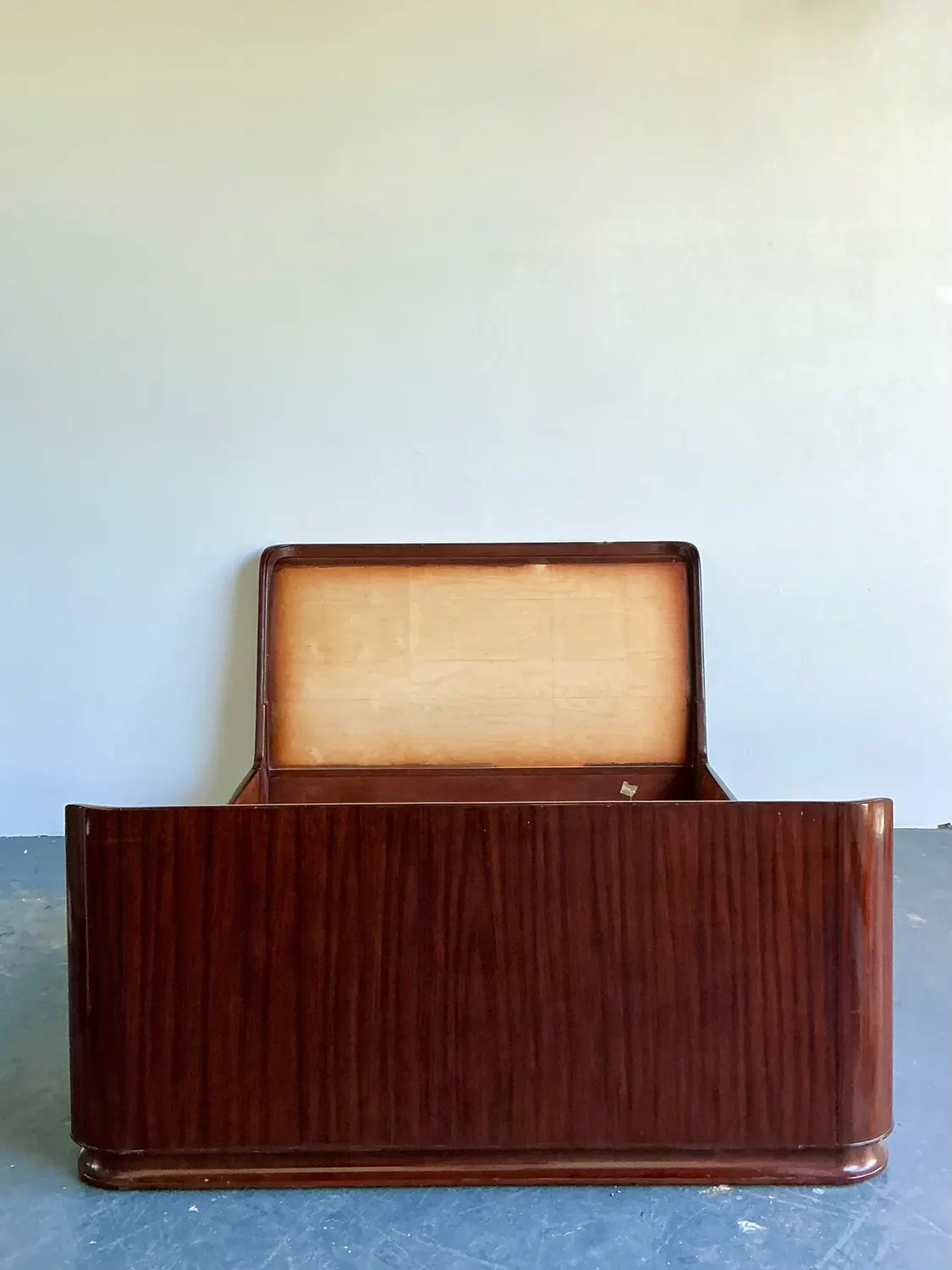 Vintage Ralph Lauren “Metropolis” Queen Sleigh Unfinished Bed - Top view