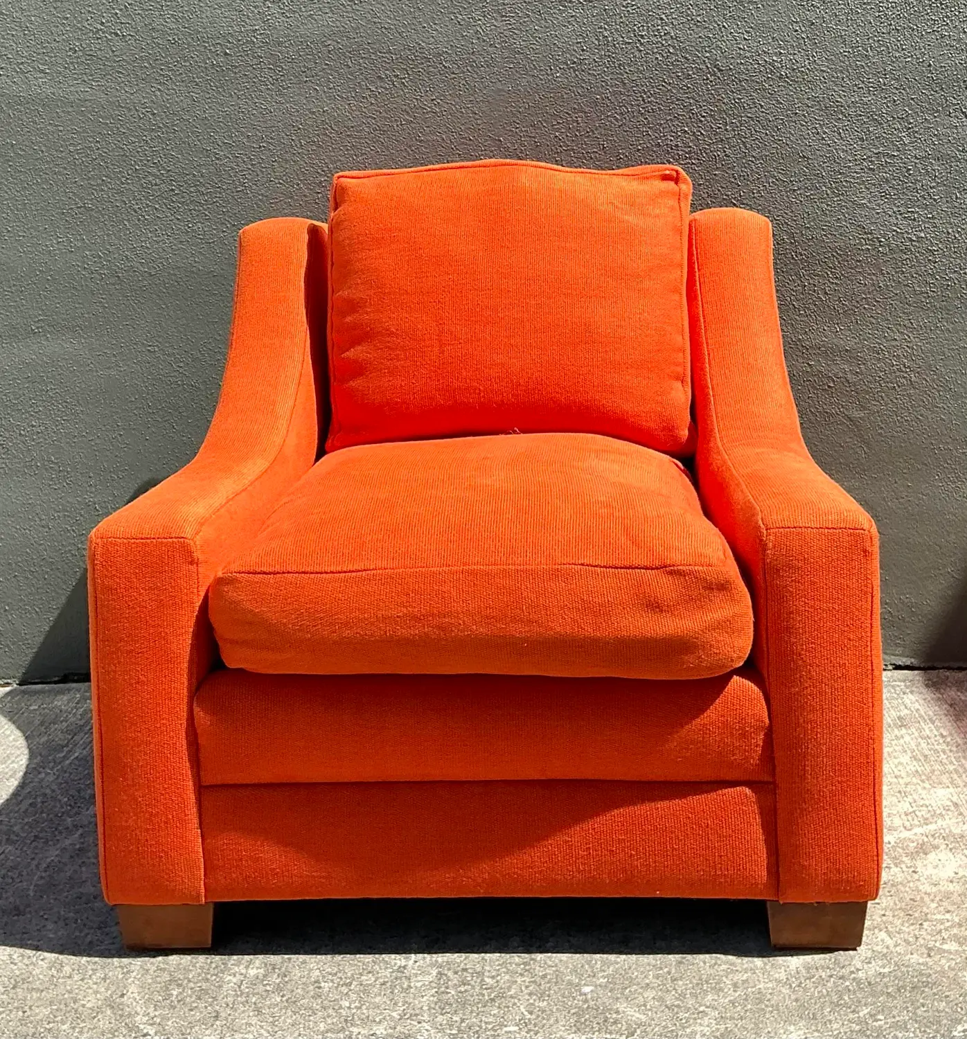 Vintage Ralph Lauren Upholstered Lounge Chair - Detail view