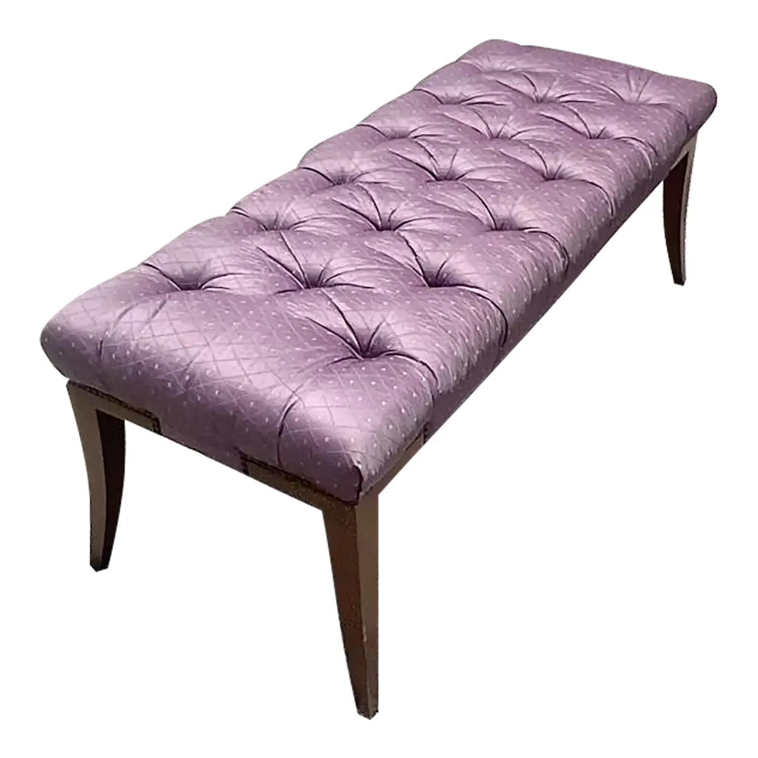 Vintage Regency Baker Tufted Bench