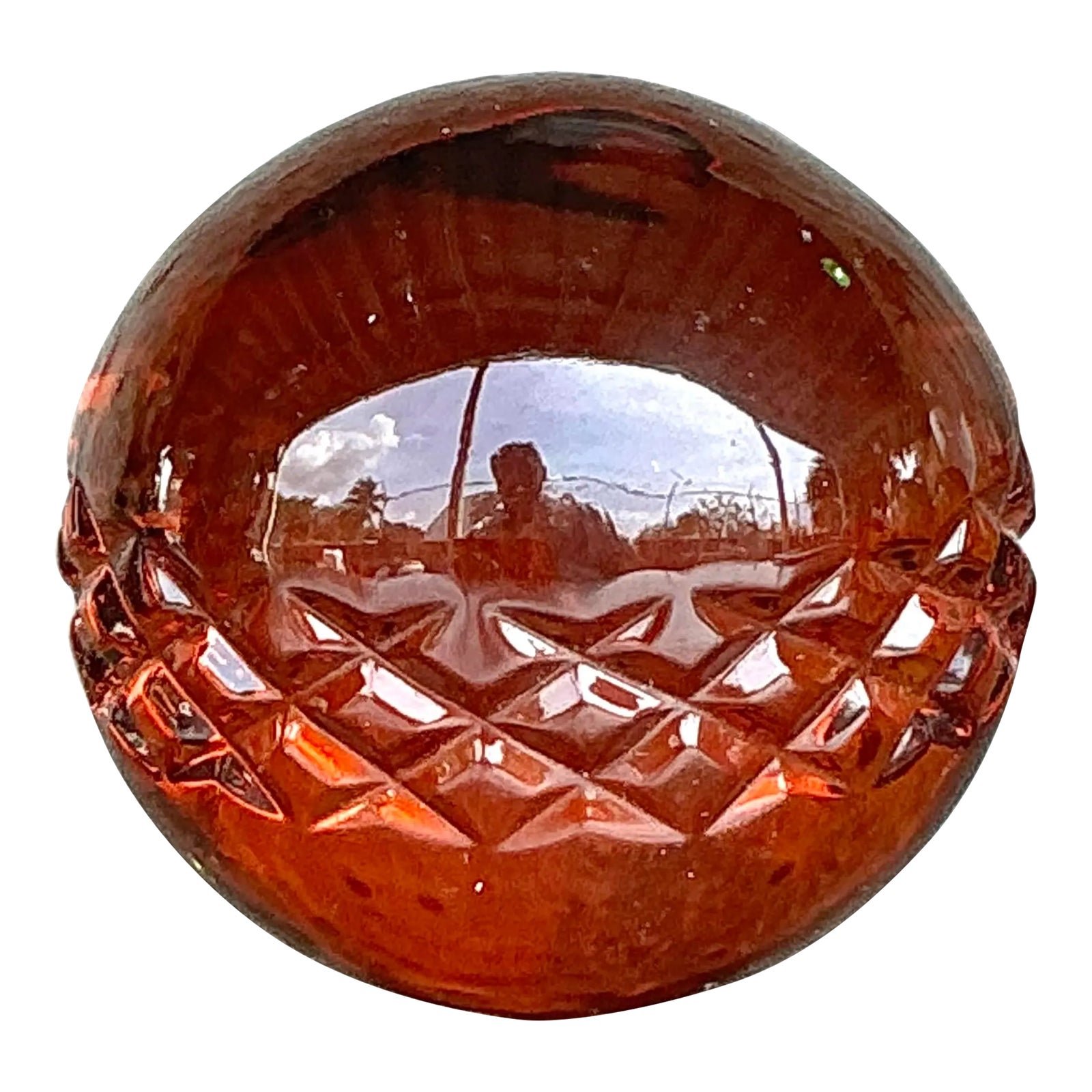 Vintage Regency Band Solid Glass Sphere