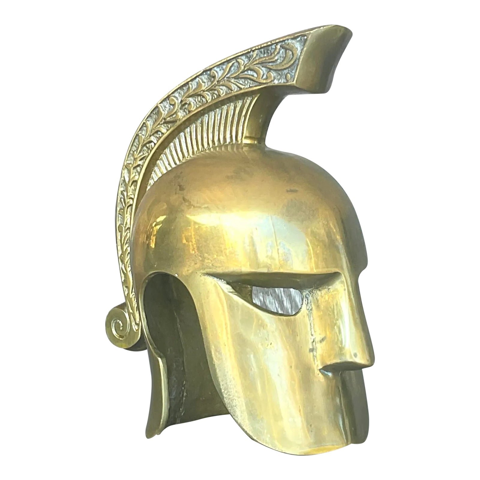 Vintage Regency Brass Gladiator Helmet