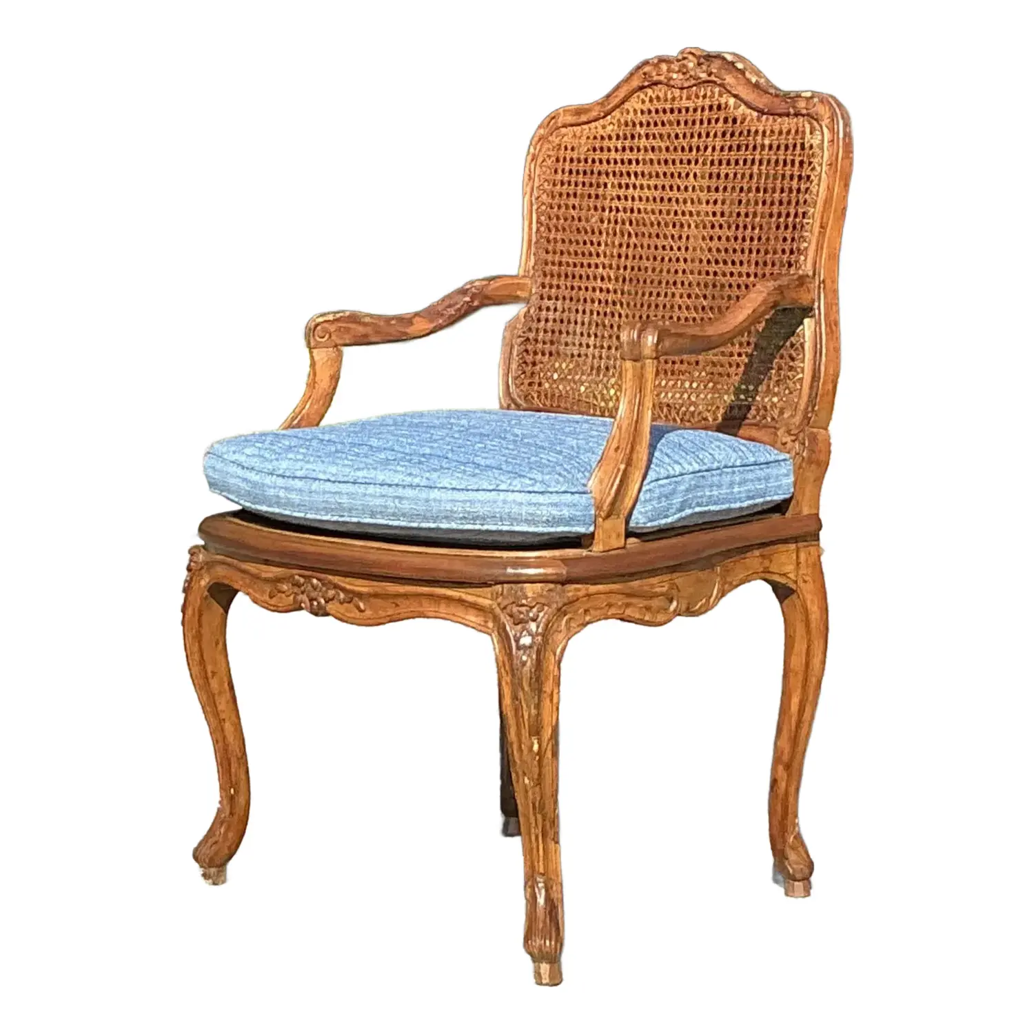 Vintage Regency Cane Fauteuil Chair