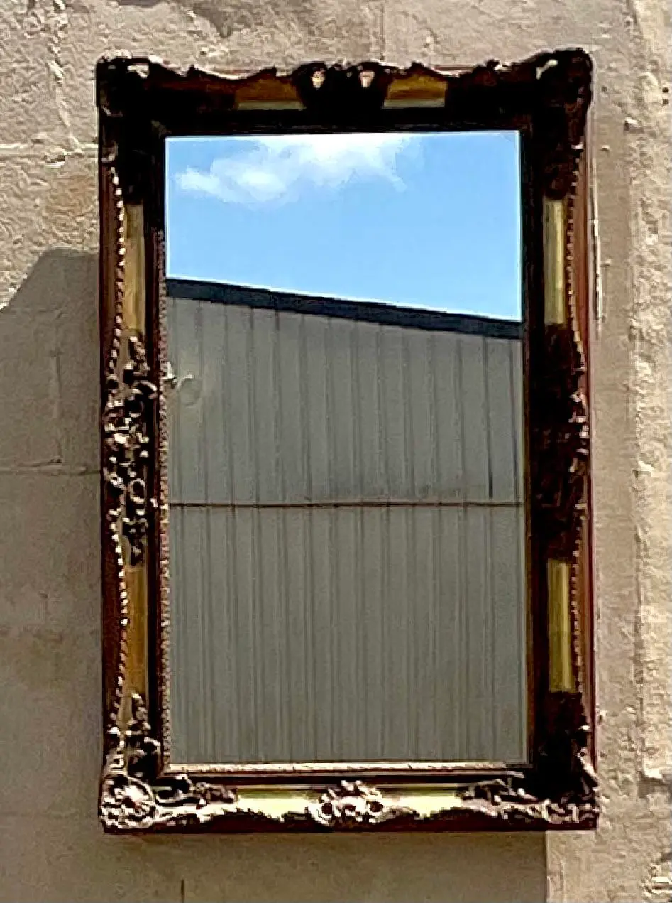 Vintage Regency Carved Gilt Mirror - Side view
